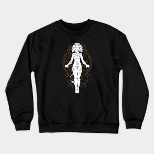 Vintage Leo Goddess Zodiac Symbol // Proud Leo Horoscope Sign Astrology Crewneck Sweatshirt